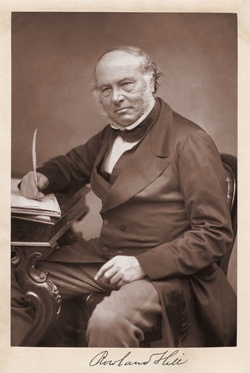 Sir Rowland Hill KCB FRS (1795 – 1879), father of the postal service.
